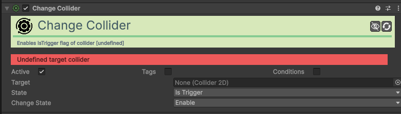 Change Collider Action