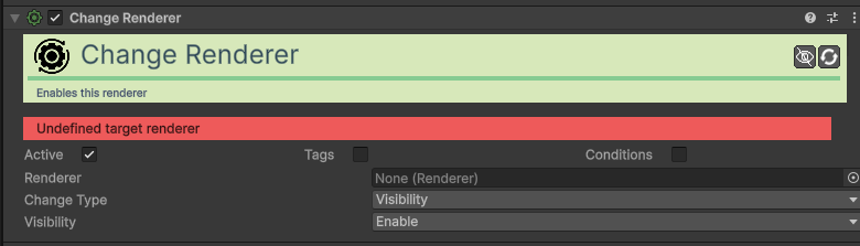 Change Renderer Action