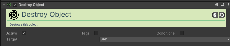 Destroy Object Action
