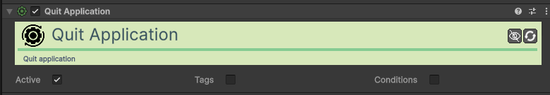 Quit Application Action