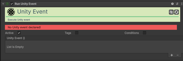 Run Unity Event Action