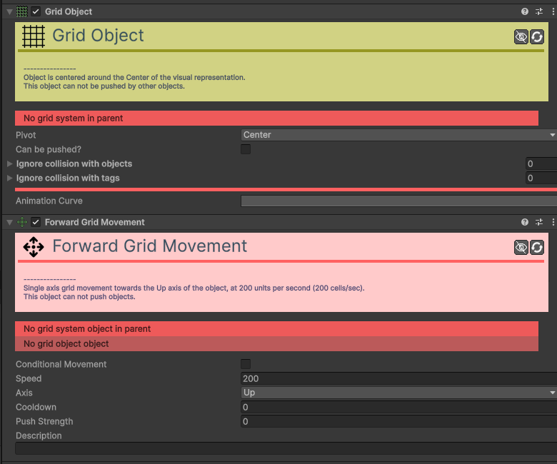 Grid Forward Movement