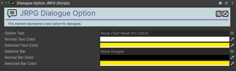 Dialogue Option JRPG