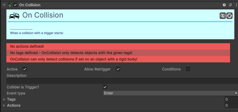 On Collision Trigger