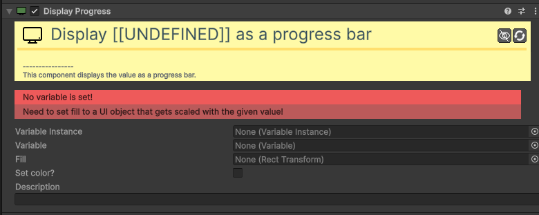 Value Display Progress